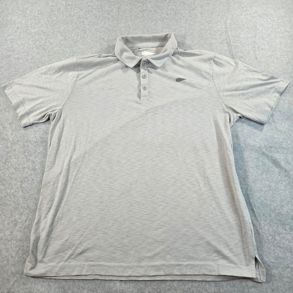 GORUCK Performance Blend Polo Shirt Mens Medium Gray Short Sleeve ST530